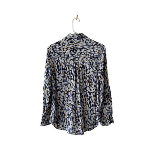 Beachlunchlounge Collection Womens Button-Down Blouse S/P Multicolor Abstract Pr - Picture 2 of 10